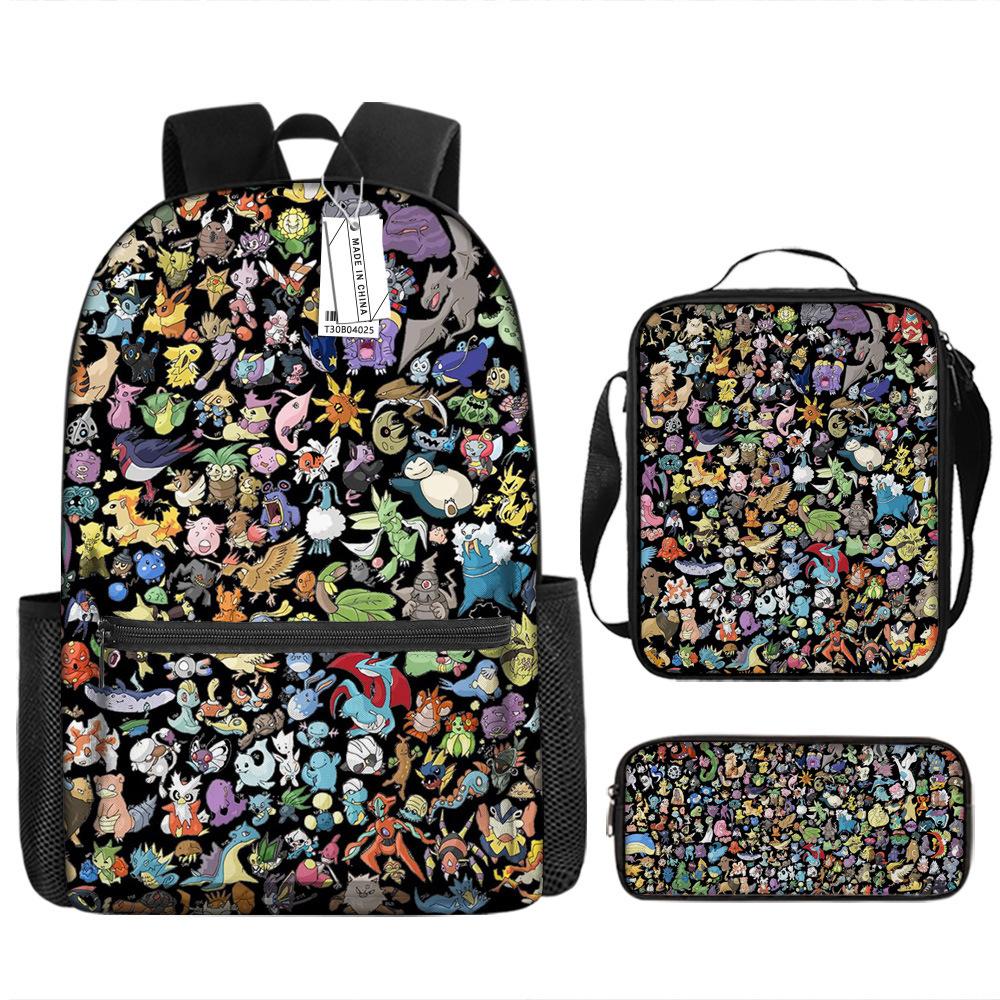 School Season Student Schoolbag Pokémon Pokémon Backpack Cartoon Satchel Pencil Case