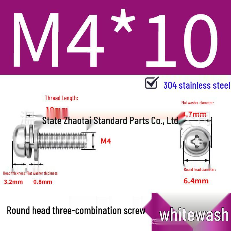 304 Stainless Steel Small Pan Head Phillips Screw