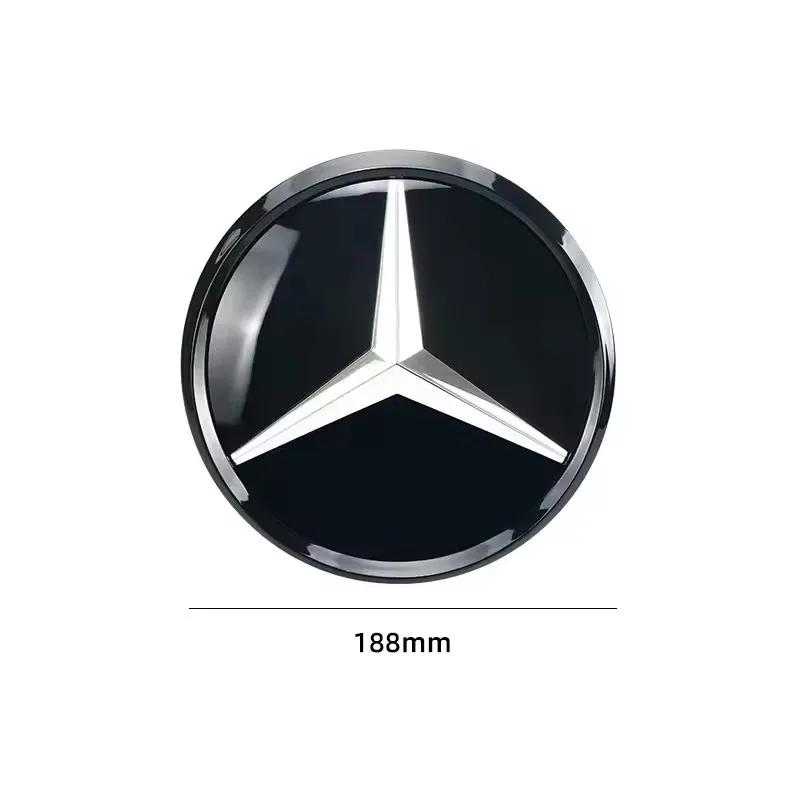 3D 188mm Front Grille Star Logo For Mercedes-Benz Emblem Badge C Class 2014-2018 GLS 2013-2017A-Class amg