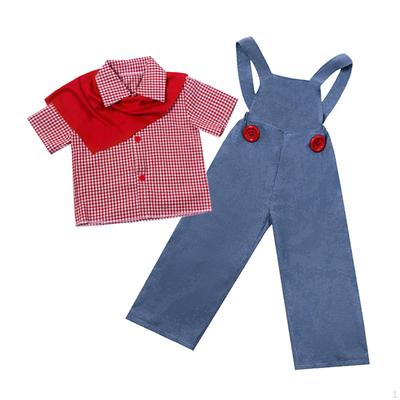 Kids Farmer Costume Pretend Play Suit for Performance Party