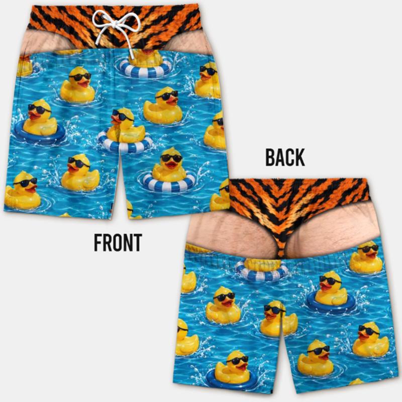 Pantaloncini da Spiaggia Estivi da Uomo Stampati in 3D