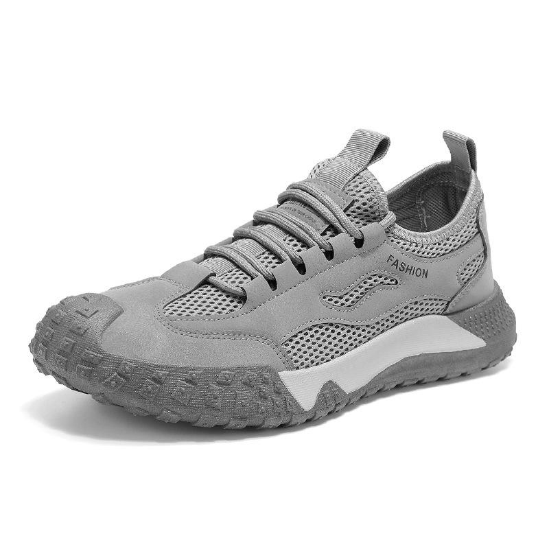 Labor Protection Shoes Men's Shoes Summer Breathable Mesh Hollow Mesh Shoes Sports Shoes Non-slip Wear-resistant Casual Outdoor Work Shoes