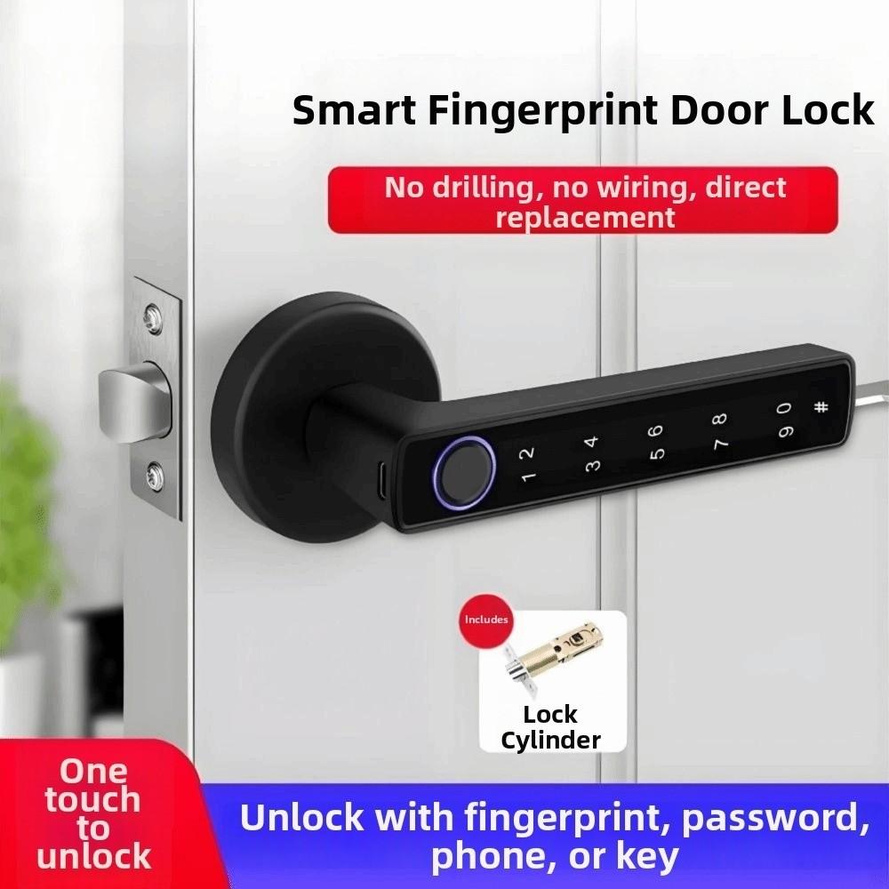 Fernverriegelung Intelligentes Fingerabdruck-Türschloss Bluetooth Biometrisches Türschloss Wohnungsgrundriss