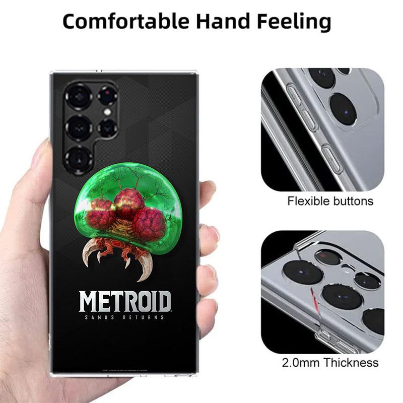 Game M-METROID Cases Phone Case for Samsung Galaxy S26 Ultra S25 Edge S24 S23 FE S21 Plus S20 S22 S10 Cover TPU Capa Shell Shock