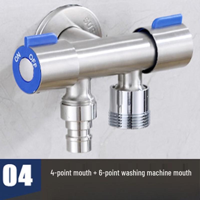 TLXT Wall-Mounted Dual Outlet Washing Machine Faucet