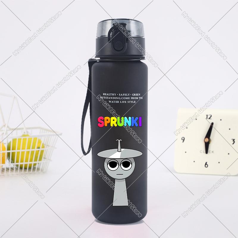 650ML Hot Game Sprunki Water Bottle Portable Children Outdoors Drinking Bottles Large Capacity Sport Fitness Water Cup Xmas Gift