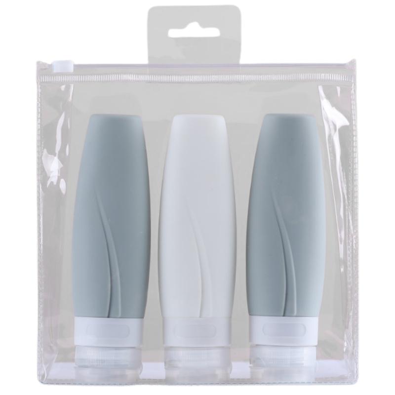 Silicone Travel Bottles Leak Proof Squeezable Refillable Travel Accessories Portable Toiletries Containers Travel Size Cosmetic