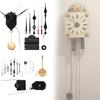 Clock Metal Sleek Accessories Adjustable Pendulums Music Function Home Office