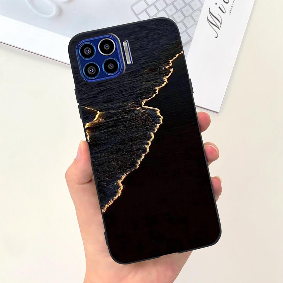 For Motorola One Vision One Macro Case Cute Fashion Girly Cartoon Painting Funda Etui For Motorola One 5G Soft TPU Silicone Case