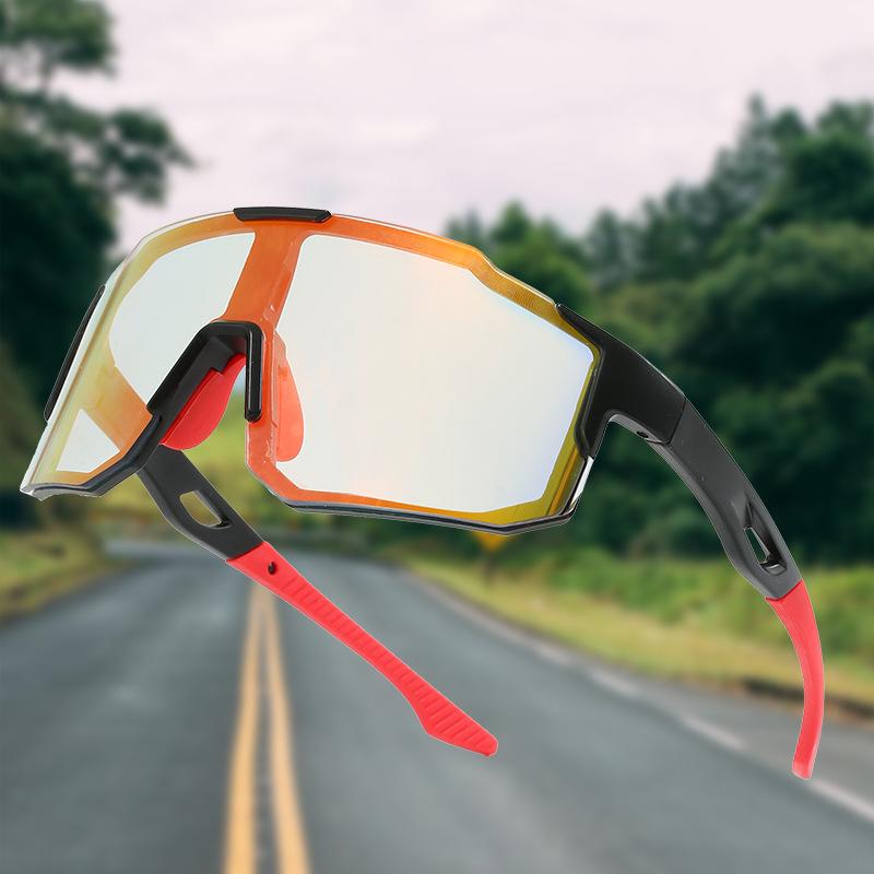 Lunettes de soleil coupe-vent changeant de couleur pour hommes femmes Sports d'extérieur Cyclisme Protection des yeux Transfrontalier Nouvelles Lunettes Éblouissantes