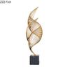 Ribbon Fluttering Statue Abstract Geometric Handicrafts Desk Decoration Creative Golden Ribbon Ornaments Room Aesthetic Decor