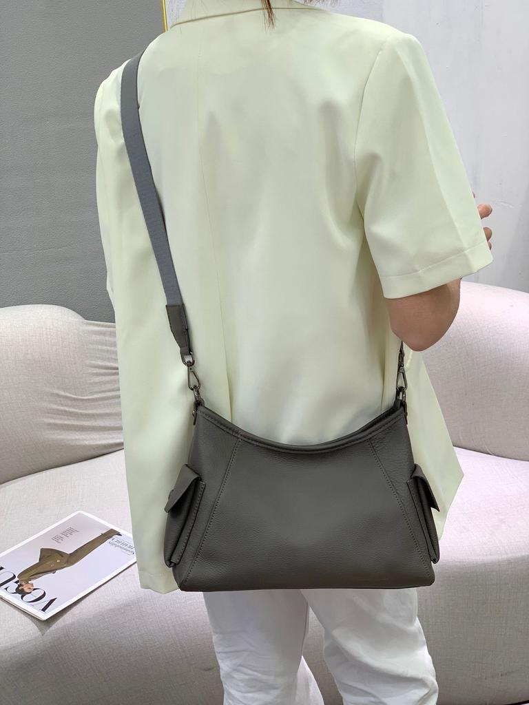 The First Layer Of Cowhide Casual Versatile Women'S Bag Change Shoulder Underarm Messenger Bag Women'S Handbag Large Capacity Leather Soft
