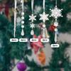Snowflakes Icicles Ornaments Christmas Tree Decoration Seasonal Decor Collection Drop Ornaments Xmas Tree Pendants for Party