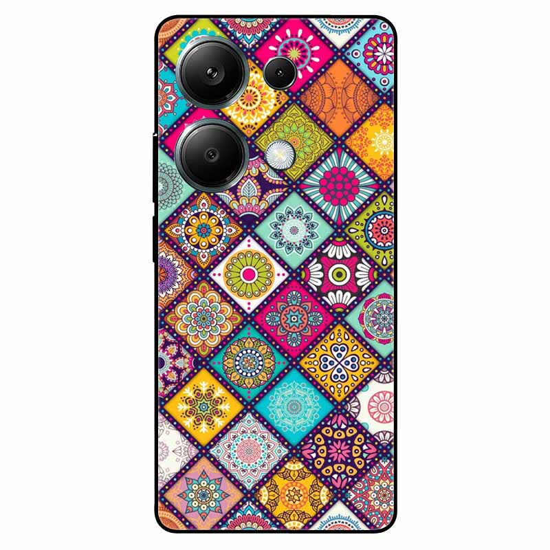 For Redmi Note 13 Pro 4G Case Global Silicon Fashion Space Wolf TPU Painted Coque Funda for Xiaomi Redmi Note 13Pro 4G Cover