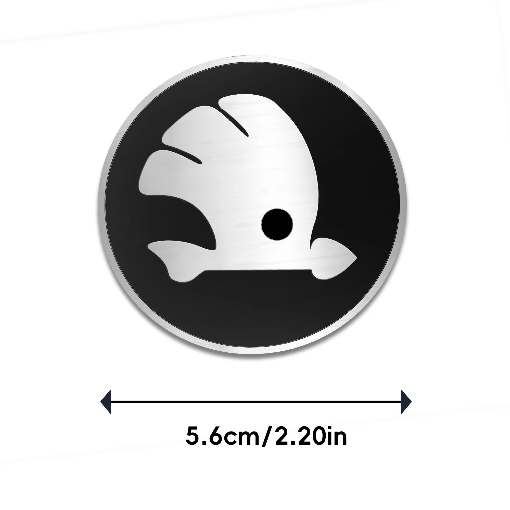 

Car Sticker 2026 Hot 4pcs 3D 56mm 65mm Car Emblem Wheel Hub Center Cap Badge Covers Sticker Accessories For Skoda Octavia Kodiaq Skoda sticker