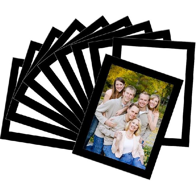 Magnetic Picture Frames with Black Border(4"X6",10 Pack),Magnet Photo Frame Pockets/Postcard Holder,Decorations for