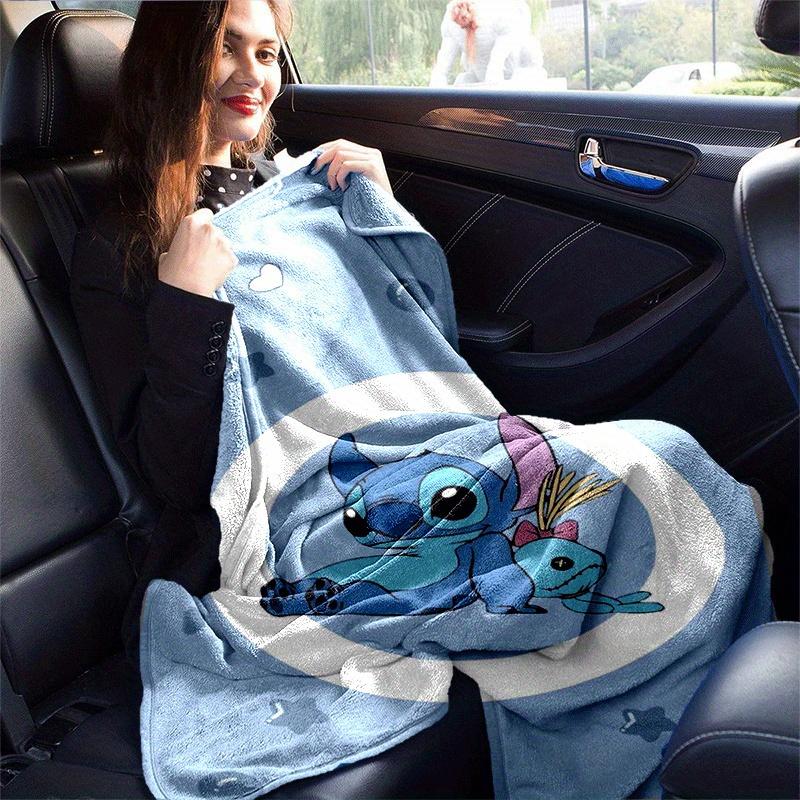 1pc Stitch Printing Blanket - Soft, All-Season Throw for Living Room, Bedroom,Personalized Gift with Adorable Cartoon Design