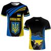 Ukraine Patriotic T Shirt With Flag And Map Print Tshirts Casual Wear Breathable Fabric Ukrainian National Sports Tees Clothing