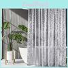 Peva Shower Curtain Waterproof Modern Design With 3d Stone Pattern For Bathroom Use
