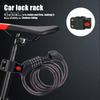 Bike Cable Lock with 5 Digits Shear-Resistant PVC Coating Universal Anti-Theft Security Protection Bicycle Scooter Safety Lock