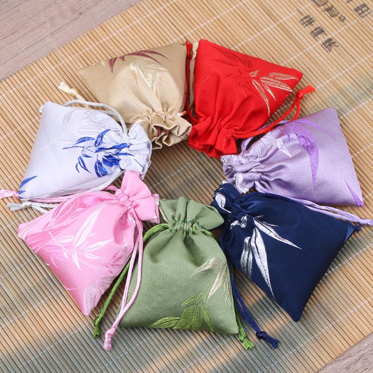 Premium Brocade Drawstring Bag for Jewelry, Gifts, and Accessories