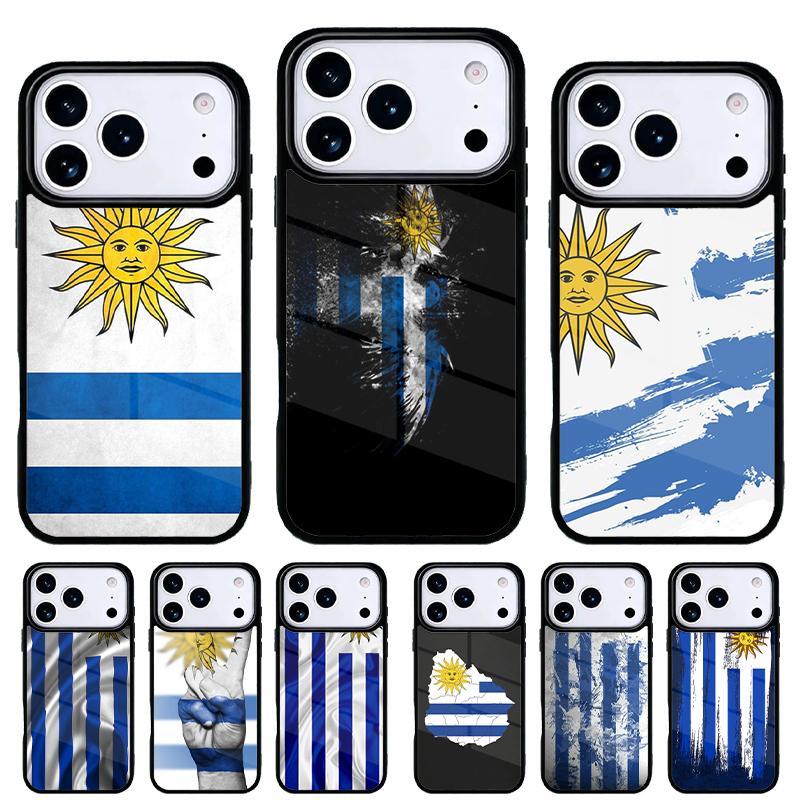 Uruguay National Flag Phone Case for iPhone 17 Air 16e 15 14 13 Pro Max Back Cover for 12 11 Pro Coque