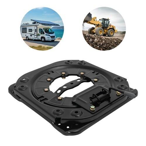 Seat Swivel Base Steel Plate 360 Degree Rotatable 286lbs Load Capacity for Van RV Bus