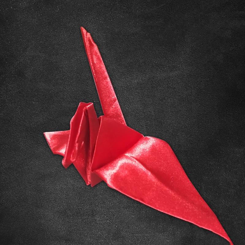 Профессиональный бумажный журавлик для фокусов 1 шт., реквизит для фокусов крупным планом для фокусников и начинающих красный
