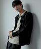 Nodu Raglan Herasi Round Cardigan [Black]