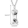 Paw Printings Cremation Urn Bar Jewelry Pet Cremation Jewelry Ashes Necklaces Creative Pet Cremation Jewelry