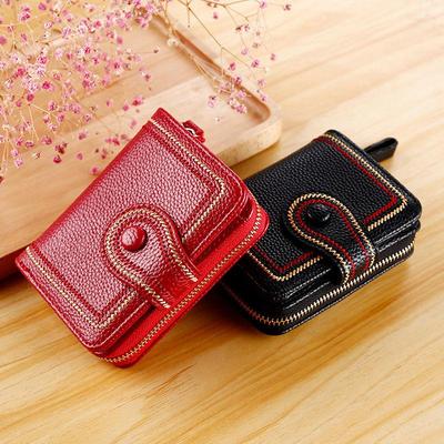 Women's Large Capacity Multi-Card Wallet with Anti-Demagnetization for Cards, License & Coins