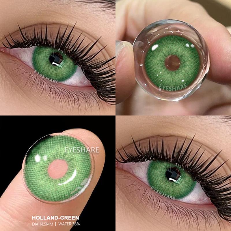 Eyeshare Heiße Verkäufe Farbige Pupillen für Augen Grüne Augenlinsen 1 Paar Blaue Farbige Kontaktlinsen Braune Natürliche Mode-Linsen Schönheitslinse