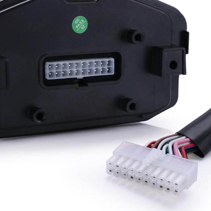 Universal Motorcycle LCD Digital Tachometer LED Speedometer Odometer Gauge
