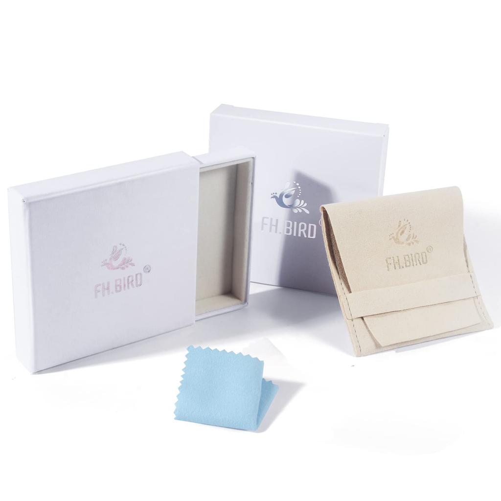 Pearl Earrings for 925 Pink for for Those In Their and 40s FH.bird Women, Dangling, Painless, Silver, Hypoallergenic, Cute, Non-pierced Earrings,