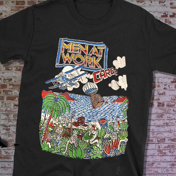 

Vintage Men At Work Band Shirt Short Sleeve Full Size S to 5XL SEG_218 Unisex T-Shirt M