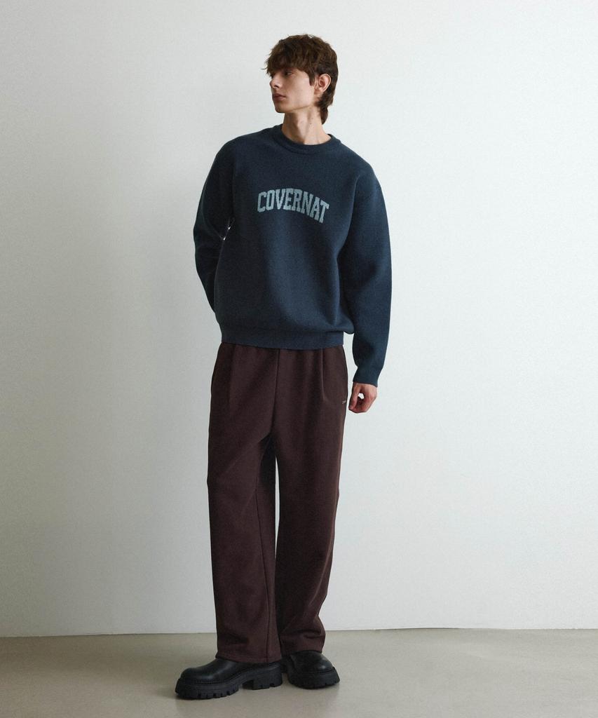 COVERNAT Arch Logo Knit Teal Green
