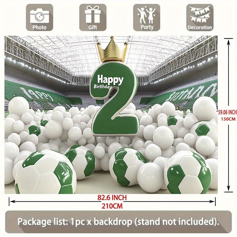 Party Backdrop Birthday Football Soccer Photo Booth Background Wall Decor