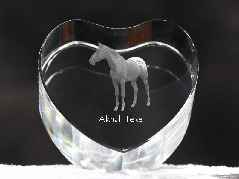 Akhal-Teke – A photo of a horse in crystal, a crystal heart | Art-Dog