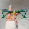 GM LUMIAS Katzenaugenbrille mit Strasssteinen Damen Mode Mehrfarbig Süßigkeitenfarbe Optische Fassungen Trendig Original Handgemacht Dekor Brillen