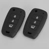 2Pcs 3 Buttons Car Remote Key Fob Cover Case Silicone Fit for Hyundai Tucson Venue Santa Fe Palisade Kona