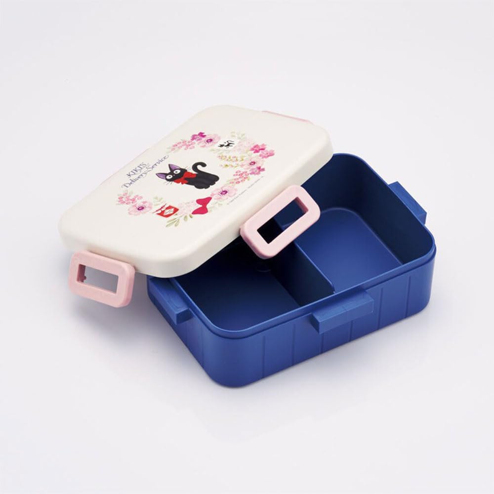 Studio Ghibli Bento Made In Studio Delivery French Style Set Box, 1-Tier, Microwave-Safe, 4-Point Lock, Japan, 650ml, Antibacterial, Ghibli, Kiki's
