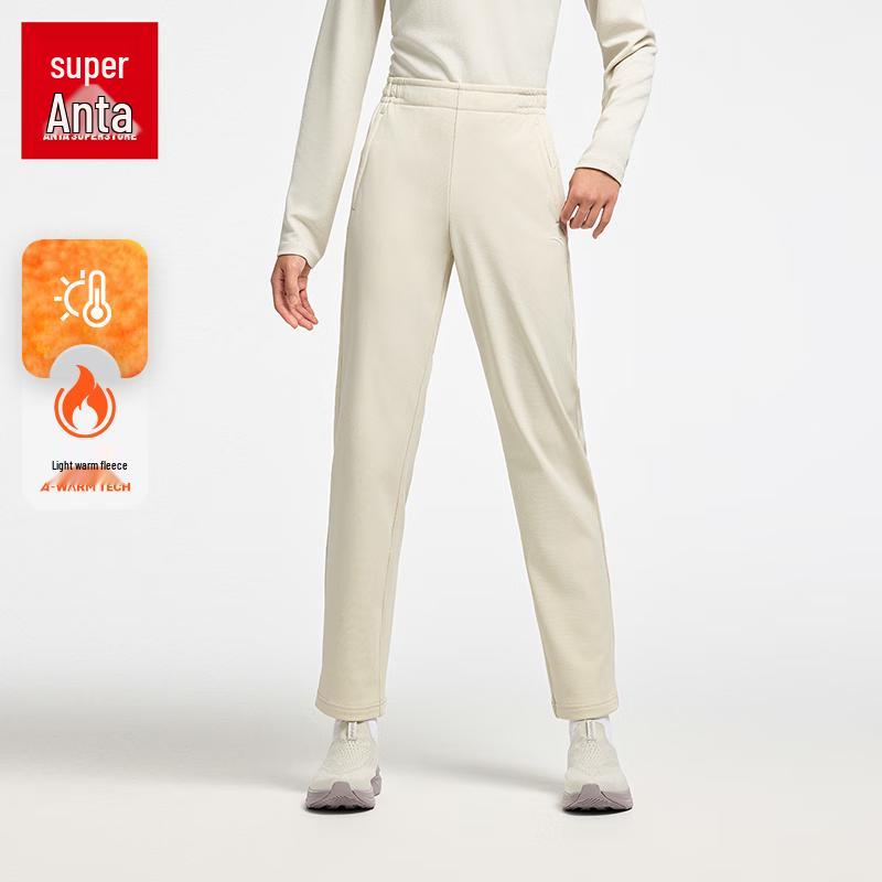 Anta Women s Fleece-Lined Thermal Casual Sports Pants 160/S
