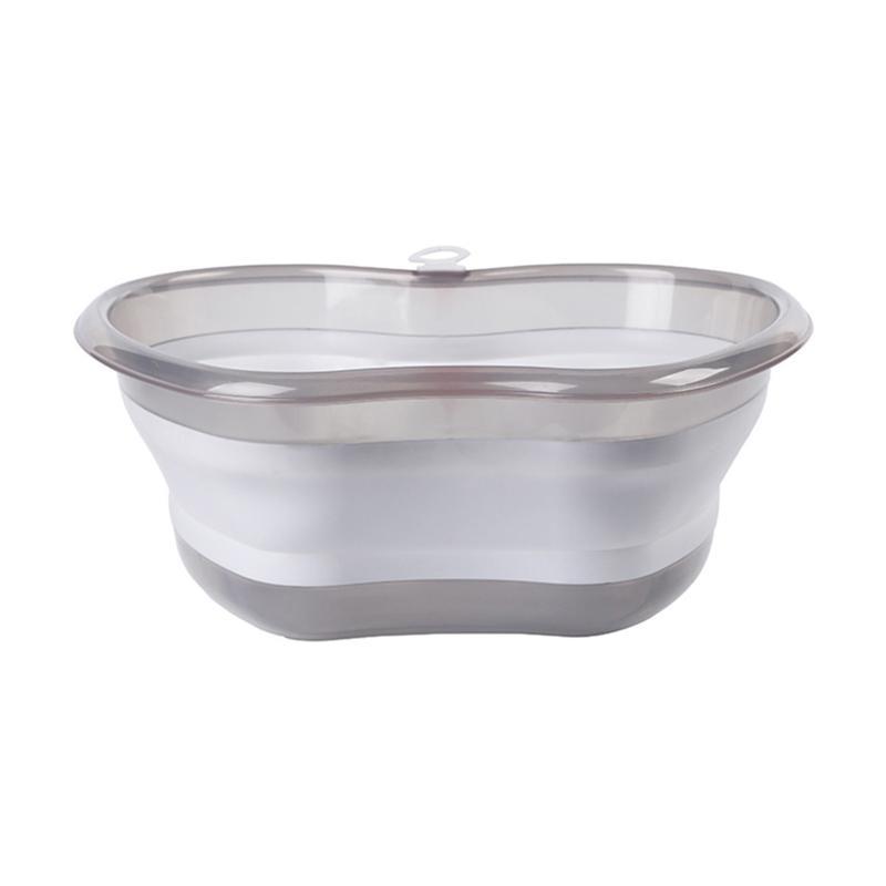 652F Collapsible Washing Tub 2 Sizes Foldable Laundry Basket Home Bathroom