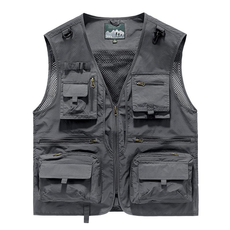 Men's Four-Season Multi-Pocket Outdoor Fishing and Photography Vest