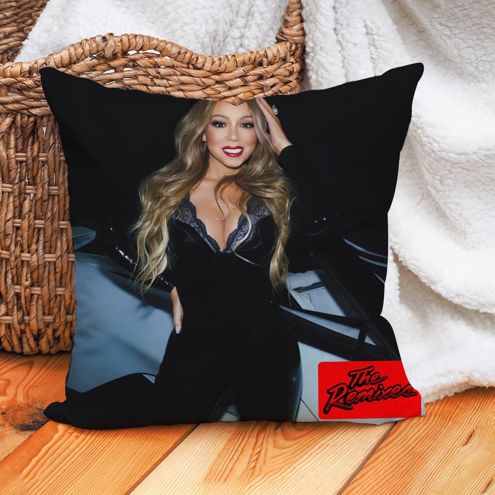 Singer Mariah Carey Here For It All Pillow Case Home Cushion Cover Suitable For Office Sofa Car Suitable For All Seasons