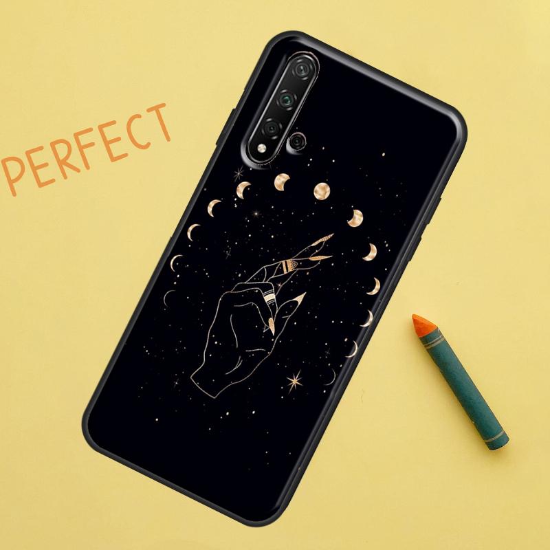 Fortune Telling Moon Stars Hands Art For Huawei Nova 5T 9 10 SE 7i 8i 11i 12i Y60 Y61 Y70 Y72 Y73 Y90 Y91 P20 P30 P40 Lite Case