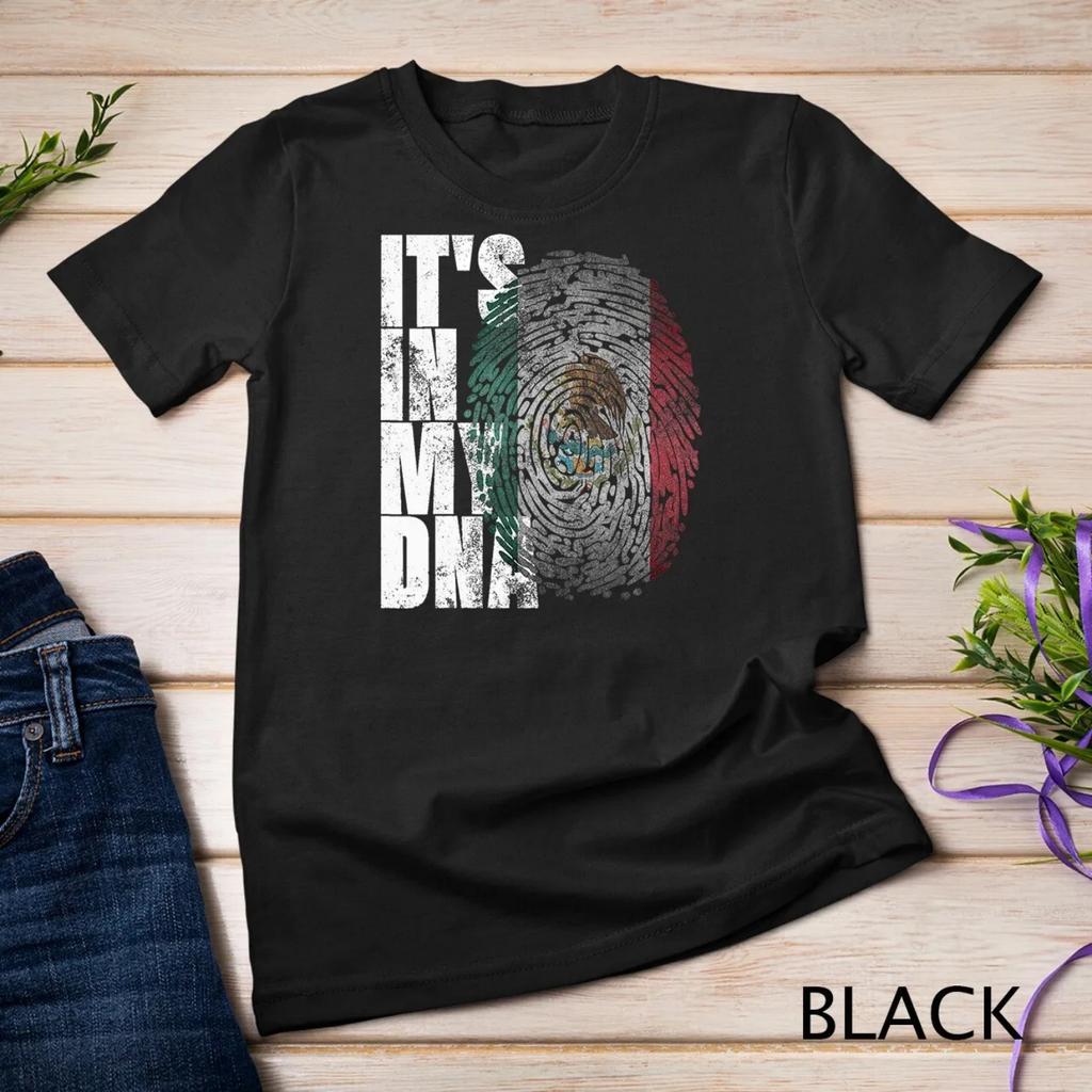It_s In My DNA Mexican T Shirt Proud Hispanic Mexico Flag