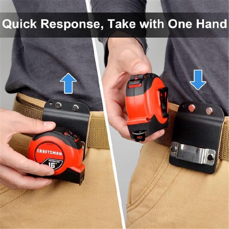 Heavy Duty Magnetic Tool Hook Multifunctional Tool Hanger for Secure Hanging of Tape Measure and Tool