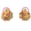 Chanel Large Elegant Earring Gold Plated Gold Women Used