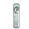 Edelstahl Outdoor Besteckset: 4-teiliges Messer-, Gabel-, Löffel-Set
